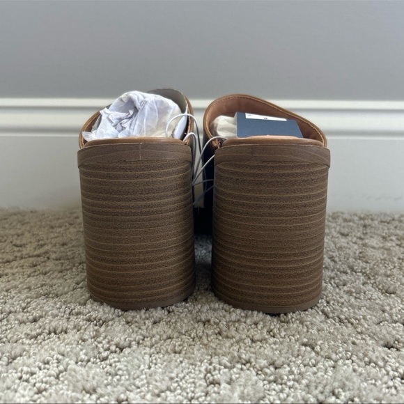 Universal Thread Tess Slip-On Tan Clogs Mules Shoes Chunky Bohemian Sz 9 NWT - Picture 4 of 8